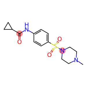 N-{4-[(4-methyl-1-piperazinyl)sulfonyl]phenyl}cyclopropanecarboxamide