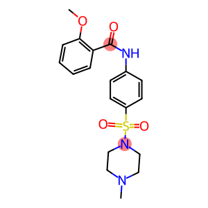 2-methoxy-N-{4-[(4-methyl-1-piperazinyl)sulfonyl]phenyl}benzamide