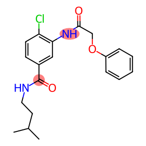 4-chloro-N-isopentyl-3-[(phenoxyacetyl)amino]benzamide