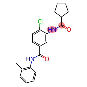 4-chloro-3-[(cyclopentylcarbonyl)amino]-N-(2-methylphenyl)benzamide