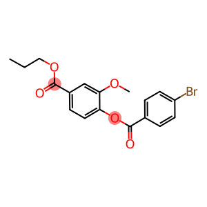 propyl 4-[(4-bromobenzoyl)oxy]-3-methoxybenzoate
