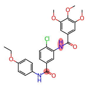 N-{2-chloro-5-[(4-ethoxyanilino)carbonyl]phenyl}-3,4,5-trimethoxybenzamide