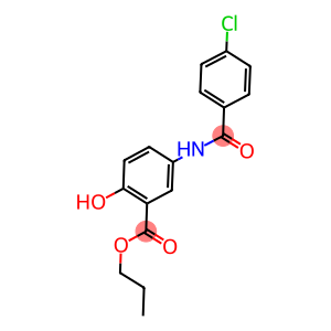 propyl 5-[(4-chlorobenzoyl)amino]-2-hydroxybenzoate