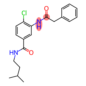 4-chloro-N-isopentyl-3-[(phenylacetyl)amino]benzamide