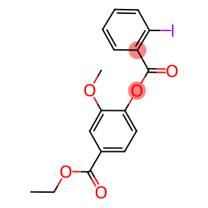 ethyl 4-[(2-iodobenzoyl)oxy]-3-methoxybenzoate