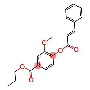 propyl 4-(cinnamoyloxy)-3-methoxybenzoate