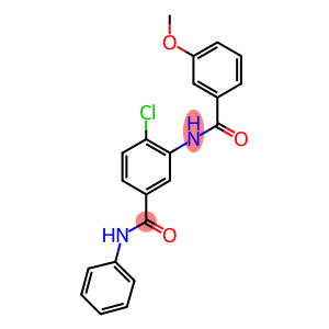 4-chloro-3-[(3-methoxybenzoyl)amino]-N-phenylbenzamide