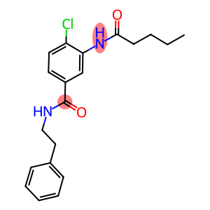 4-chloro-3-(pentanoylamino)-N-(2-phenylethyl)benzamide