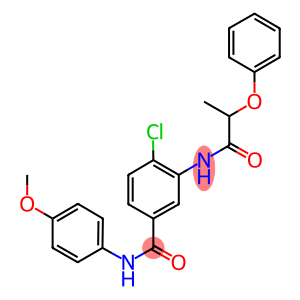 4-chloro-N-(4-methoxyphenyl)-3-[(2-phenoxypropanoyl)amino]benzamide