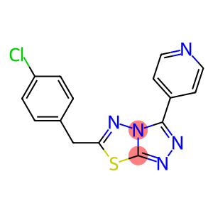 6-(4-chlorobenzyl)-3-(4-pyridinyl)[1,2,4]triazolo[3,4-b][1,3,4]thiadiazole
