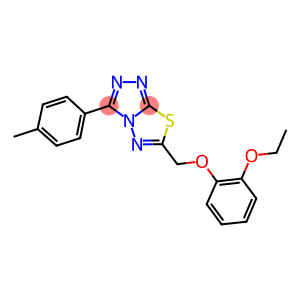 6-[(2-ethoxyphenoxy)methyl]-3-(4-methylphenyl)[1,2,4]triazolo[3,4-b][1,3,4]thiadiazole