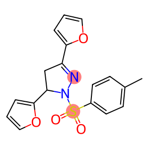 3,5-di(2-furyl)-1-[(4-methylphenyl)sulfonyl]-4,5-dihydro-1H-pyrazole