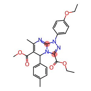 3-ethyl 6-methyl 1-(4-ethoxyphenyl)-7-methyl-5-(4-methylphenyl)-1,5-dihydro[1,2,4]triazolo[4,3-a]pyrimidine-3,6-dicarboxylate