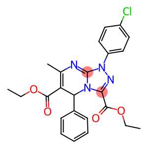 diethyl 1-(4-chlorophenyl)-7-methyl-5-phenyl-1,5-dihydro[1,2,4]triazolo[4,3-a]pyrimidine-3,6-dicarboxylate