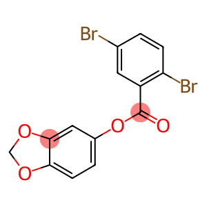 1,3-benzodioxol-5-yl 2,5-dibromobenzoate