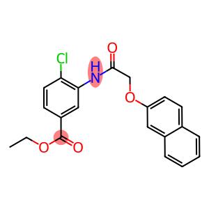 ethyl 4-chloro-3-{[(2-naphthyloxy)acetyl]amino}benzoate