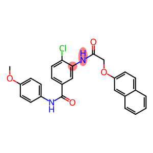 4-chloro-N-(4-methoxyphenyl)-3-{[(2-naphthyloxy)acetyl]amino}benzamide