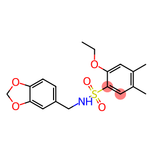 N-(1,3-benzodioxol-5-ylmethyl)-2-ethoxy-4,5-dimethylbenzenesulfonamide