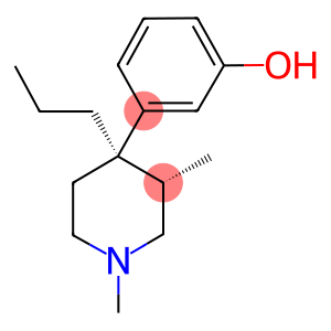 Phenol, 3-(1,3-dimethyl-4-propyl-4-piperidinyl)-, trans-(+-)-