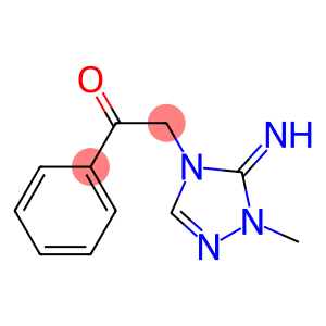 Ethanone, 2-(1,5-dihydro-5-imino-1-methyl-4H-1,2,4-triazol-4-yl)-1-phenyl- (9CI)