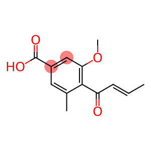 3-Methoxy-4-(2-butenoyl)-5-methylbenzoic acid