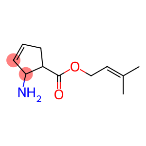 3-Cyclopentene-1-carboxylicacid,2-amino-,3-methyl-2-butenylester(9CI)