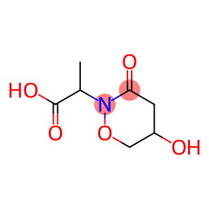 2H-1,2-Oxazine-2-acetic  acid,  tetrahydro-5-hydroxy--alpha--methyl-3-oxo-