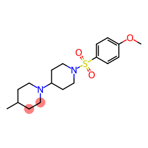 1-[(4-methoxyphenyl)sulfonyl]-4'-methyl-4,1'-bipiperidine