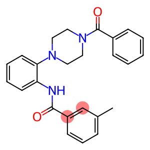 N-[2-(4-benzoyl-1-piperazinyl)phenyl]-3-methylbenzamide