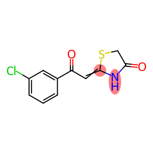 2-[2-(3-chlorophenyl)-2-oxoethylidene]-1,3-thiazolidin-4-one