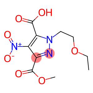 3-(甲酯基<甲氧羰基>)-1-(2-乙氧基乙基)-4-硝基-1H-吡唑-5-羧酸