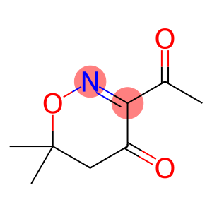 4H-1,2-Oxazin-4-one, 3-acetyl-5,6-dihydro-6,6-dimethyl-