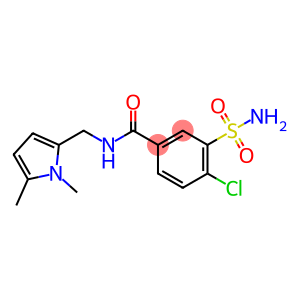 4-Chloro-N-[(1,5-dimethylpyrrol-2-yl)methyl]-3-sulfamoyl-benzamide