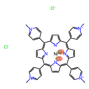 Nickel(II) meso -tetra(N-methyl-4-pyridyl)porphine tetrachloride