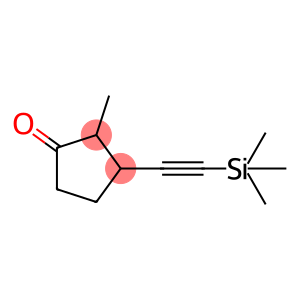 Cyclopentanone, 2-methyl-3-[(trimethylsilyl)ethynyl]- (9CI)