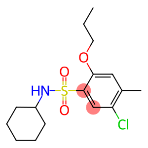 5-chloro-N-cyclohexyl-4-methyl-2-propoxybenzenesulfonamide