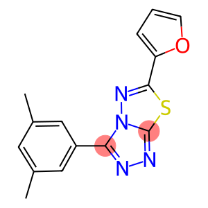 3-(3,5-dimethylphenyl)-6-(2-furyl)[1,2,4]triazolo[3,4-b][1,3,4]thiadiazole