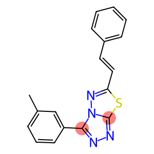 3-(3-methylphenyl)-6-(2-phenylvinyl)[1,2,4]triazolo[3,4-b][1,3,4]thiadiazole