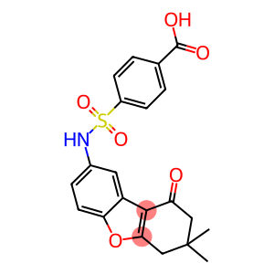 4-{[(7,7-dimethyl-9-oxo-6,7,8,9-tetrahydrodibenzo[b,d]furan-2-yl)amino]sulfonyl}benzoic acid