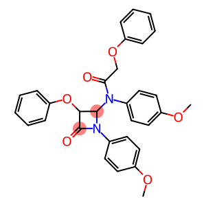 N-(4-methoxyphenyl)-N-[1-(4-methoxyphenyl)-4-oxo-3-phenoxy-2-azetidinyl]-2-phenoxyacetamide