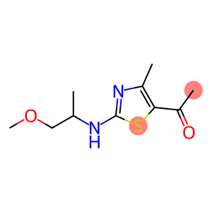 Ethanone, 1-[2-[(2-methoxy-1-methylethyl)amino]-4-methyl-5-thiazolyl]- (9CI)