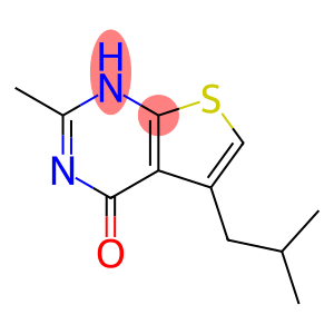 Thieno[2,3-d]pyrimidin-4(1H)-one, 2-methyl-5-(2-methylpropyl)- (9CI)