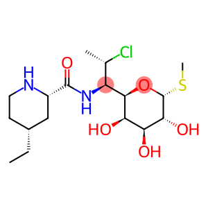 L-Threo-alpha-galacto-octopyranoside, methyl 7-chloro-6,7,8-trideoxy-6-(((4-ethyl-2-piperidinyl)carbonyl)amino)-1-thio-, (2S-cis)-