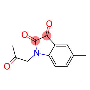 1H-Indole-2,3-dione, 5-methyl-1-(2-oxopropyl)-