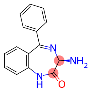 2H-1,4-Benzodiazepin-2-one, 3-amino-1,3-dihydro-5-phenyl-, (3R)-