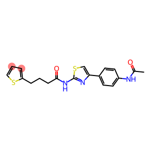 2-Thiophenebutanamide, N-[4-[4-(acetylamino)phenyl]-2-thiazolyl]-