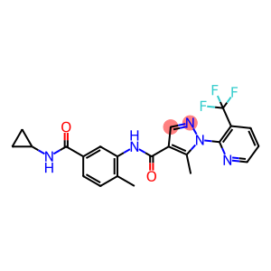 N-(5-(cyclopropylcarbamoyl)-2-methylphenyl)-5-methyl-1-(3-(trifluoromethyl)pyridin-2-yl)-1H-pyrazole-4-carboxamide