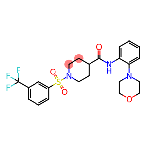 4-Piperidinecarboxamide, N-[2-(4-morpholinyl)phenyl]-1-[[3-(trifluoromethyl)phenyl]sulfonyl]-