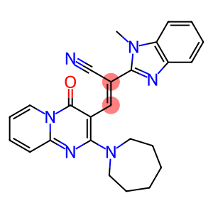 (2E)-3-[2-(azepan-1-yl)-4-oxo-4H-pyrido[1,2-a]pyrimidin-3-yl]-2-(1-methyl-1H-benzimidazol-2-yl)prop-2-enenitrile