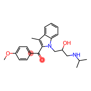 {1-[2-hydroxy-3-(isopropylamino)propyl]-3-methyl-1H-indol-2-yl}(4-methoxyphenyl)methanone